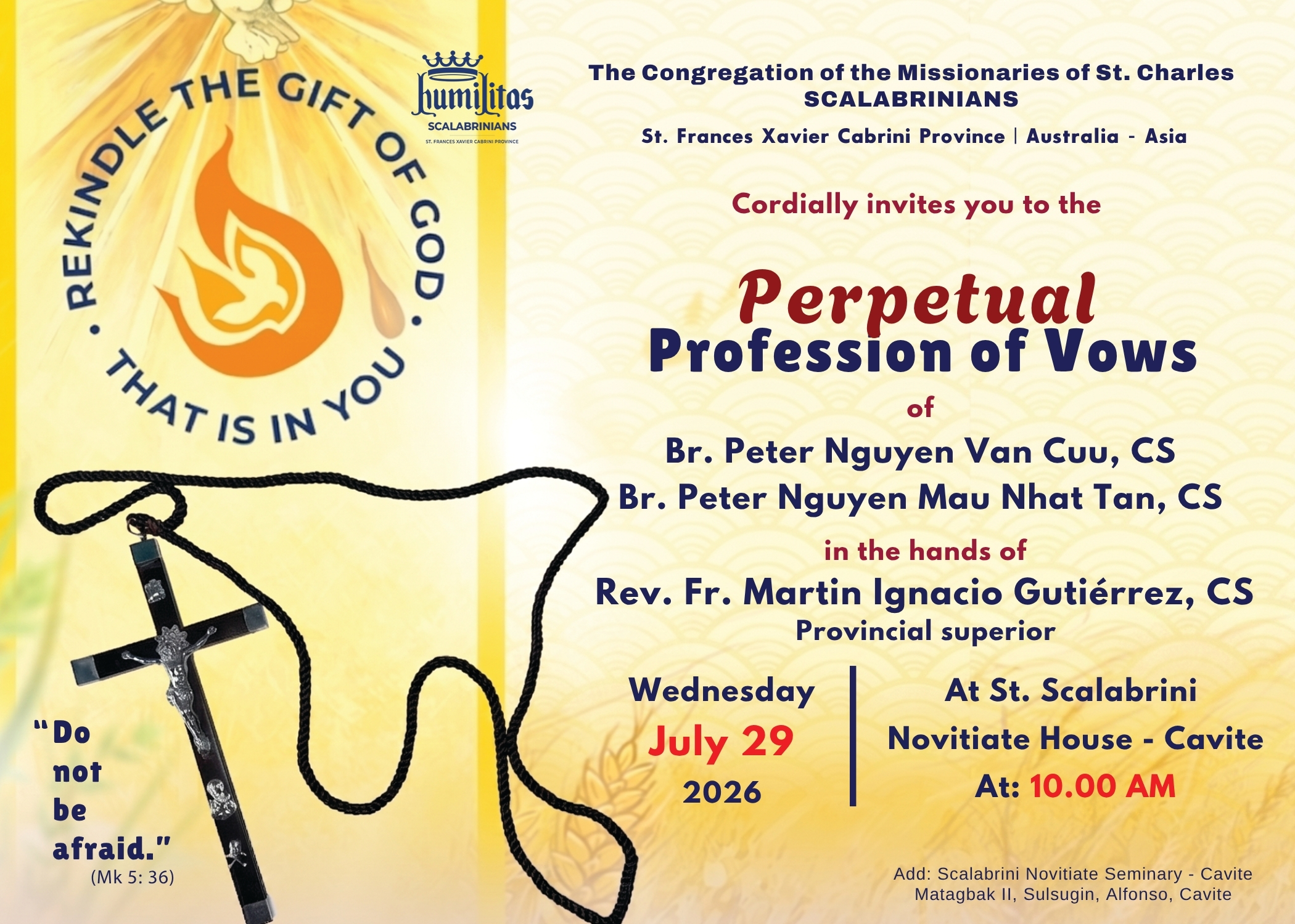 Official Invitation Card