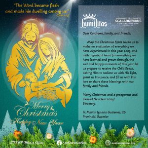 PROVINCIAL CHRISTMAS MESSAGE 2023